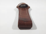 Vintage WWII Brown Leather Frog Bayonet Sheath 8 3/4" Long Open Bottom Holder