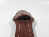 Vintage WWII Brown Leather Frog Bayonet Sheath 8 3/4" Long Open Bottom Holder