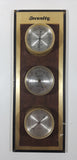 Vintage Springfield Thermometer Barometer Hygrometer 'Security' 5 1/2" x 15" Metal Backed Weather Station