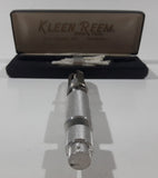 Vintage W.J. Young Co. Peabody Kleen Reem Pipe Tool with White Bristled Pipe Cleaners in Black Plastic Case