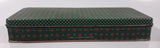 Dept 56 Red Heart Themed Green Tin Metal Container Made in Hong Kong