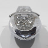 Vintage Engraved Stainless Steel 6 3/4" Long Straight Blade Dagger Boot Knife in Sheath