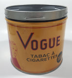 Vintage 1960s Vogue Mild Cigarette Tobacco Metal Tin Can No Lid