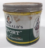Vintage Macdonald's Export Finest Virginia Cigarette Tobacco 8 oz Metal Tin Can