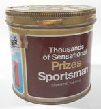 Extremely Rare Vintage Sportsman Extra Mild Cigarette Tobacco "Thousands of Sensational Prizes" Metal Tin Can