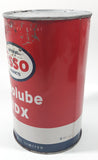 Vintage 1953 Imperial Products ESSO Essolube HDX SAE 30 SI 1.13 Litre One Quart Motor Oil Metal Can FULL
