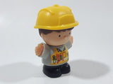 Playgo Mini Construction Worker Block Type 3" Tall Plastic Toy Figure