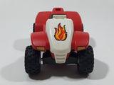 2004 PlayMobil All Terrain Off-Road ATV Quad Pull Back Red White Black Plastic Toy Vehicle