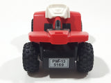 2004 PlayMobil All Terrain Off-Road ATV Quad Pull Back Red White Black Plastic Toy Vehicle