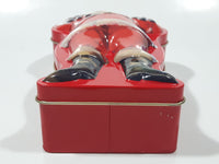 Coca Cola Santa Claus Embossed Tin Metal Container