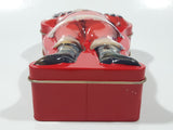 Coca Cola Santa Claus Embossed Tin Metal Container