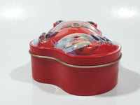 Coca Cola Santa Claus Embossed Tin Metal Container