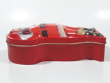 Coca Cola Santa Claus Embossed Tin Metal Container