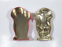 Coca Cola Santa Claus Embossed Tin Metal Container