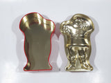 Coca Cola Santa Claus Embossed Tin Metal Container