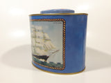 Vintage Cutty Sark Tall Ship Oval Shaped 5" Tall Tin Metal Container