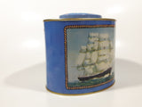 Vintage Cutty Sark Tall Ship Oval Shaped 5" Tall Tin Metal Container