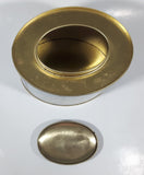 Vintage Cutty Sark Tall Ship Oval Shaped 5" Tall Tin Metal Container