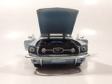 Maisto Special Edition 1967 Ford Mustang GT Metallic Light Blue 1/24 Scale Die Cast Toy Car Vehicle with Opening Doors and Hood