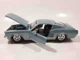 Maisto Special Edition 1967 Ford Mustang GT Metallic Light Blue 1/24 Scale Die Cast Toy Car Vehicle with Opening Doors and Hood