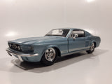 Maisto Special Edition 1967 Ford Mustang GT Metallic Light Blue 1/24 Scale Die Cast Toy Car Vehicle with Opening Doors and Hood