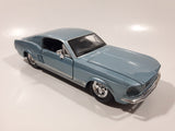 Maisto Special Edition 1967 Ford Mustang GT Metallic Light Blue 1/24 Scale Die Cast Toy Car Vehicle with Opening Doors and Hood
