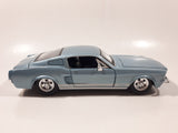 Maisto Special Edition 1967 Ford Mustang GT Metallic Light Blue 1/24 Scale Die Cast Toy Car Vehicle with Opening Doors and Hood