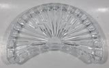 Vintage Crescent Shaped Sun Pattern 5 1/2" x 8 1/2" Crystal Glass Serving Dish