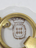 Vintage Principaute de Monaco Grace Kelly and Prince Rainier 2 1/8" Miniature Porcelain Plate Made in Monte Carlo