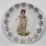 Vintage Wood & Sons Burslem England "Pinky" Lawrence Gold Leaf Pattern 4 3/8" Plate