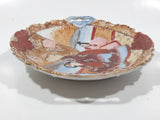 Vintage Japanese Highly Detailed 5 3/4" Hand Painted Plate with Handles