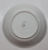 Antique German Colorful Birds and Pink Flower Themed Orange Amber Lustreware 9 1/4" Hand Painted Porcelain Bowl