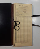 Vintage Fidelity Life Assurance Company "Valuable Papers" Black Vinyl Folder Compliments Of G. E. McFee