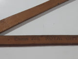 Rare Antique Royal City Cleaners And Dyers New Westminster, B.C. 17 3/4" Wide Wood Clothing Coat Hanger