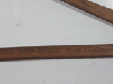 Rare Antique Royal City Cleaners And Dyers New Westminster, B.C. 17 3/4" Wide Wood Clothing Coat Hanger