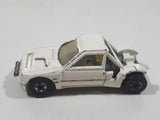 1989 Hot Wheels Peugeot 205 Rallye White #2 "Shell" Die Cast Toy Car Vehicle