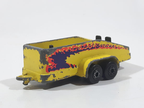 Vintage 1976 Lesney Matchbox Superfast Glider Transporter Trailer Yellow Die Cast Toy Car Vehicle