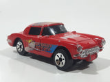 2003 Maisto Marvel Comics '57 Chevrolet Corvette Captain America Marvel Red Die Cast Toy Car Vehicle