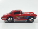 2003 Maisto Marvel Comics '57 Chevrolet Corvette Captain America Marvel Red Die Cast Toy Car Vehicle