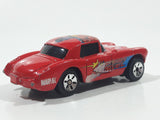 2003 Maisto Marvel Comics '57 Chevrolet Corvette Captain America Marvel Red Die Cast Toy Car Vehicle