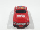 2003 Maisto Marvel Comics '57 Chevrolet Corvette Captain America Marvel Red Die Cast Toy Car Vehicle