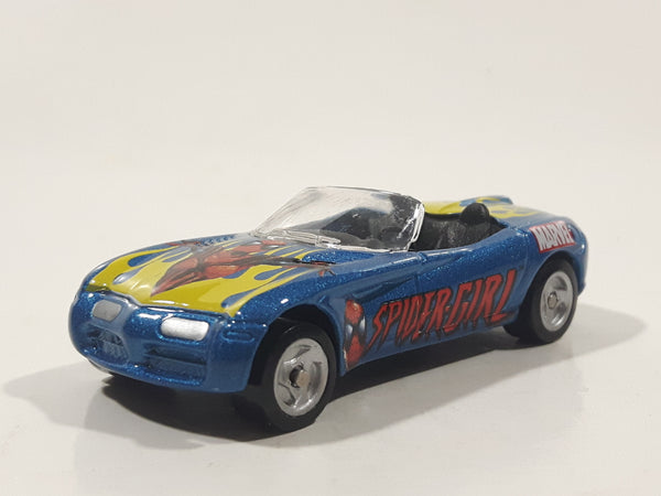 2003 Maisto Marvel Comics Spider-Girl Dodge Concept Blue Die Cast Toy Car Vehicle