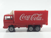Majorette Coca-Cola Coke Soda Pop Delivery Container Semi Truck 1/100 Scale Die Cast Toy Car Vehicle with Opening Rear Door