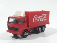 Majorette Coca-Cola Coke Soda Pop Delivery Container Semi Truck 1/100 Scale Die Cast Toy Car Vehicle with Opening Rear Door