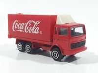 Majorette Coca-Cola Coke Soda Pop Delivery Container Semi Truck 1/100 Scale Die Cast Toy Car Vehicle with Opening Rear Door