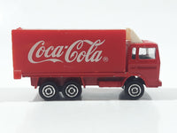 Majorette Coca-Cola Coke Soda Pop Delivery Container Semi Truck 1/100 Scale Die Cast Toy Car Vehicle with Opening Rear Door