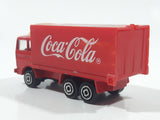 Majorette Coca-Cola Coke Soda Pop Delivery Container Semi Truck 1/100 Scale Die Cast Toy Car Vehicle with Opening Rear Door