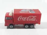 Majorette Coca-Cola Coke Soda Pop Delivery Container Semi Truck 1/100 Scale Die Cast Toy Car Vehicle with Opening Rear Door