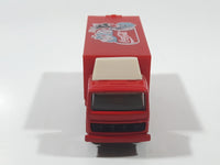 Majorette Coca-Cola Coke Soda Pop Delivery Container Semi Truck 1/100 Scale Die Cast Toy Car Vehicle with Opening Rear Door