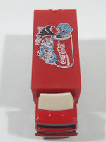Majorette Coca-Cola Coke Soda Pop Delivery Container Semi Truck 1/100 Scale Die Cast Toy Car Vehicle with Opening Rear Door